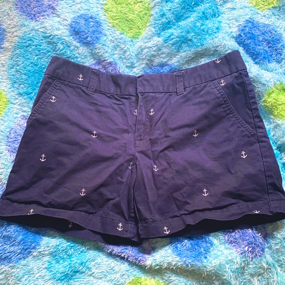 Tommy Hilfiger Navy Blue Anchor Shorts. Size 4